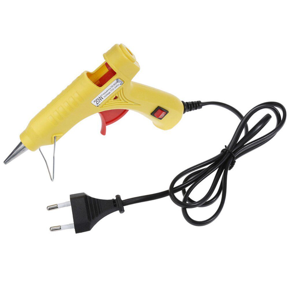 20W Electric Hot Melt Glue Gun Power Tools Multifunctional DIY Glue Gun Electric Heat Temperature Switch Tool with Glue Stick