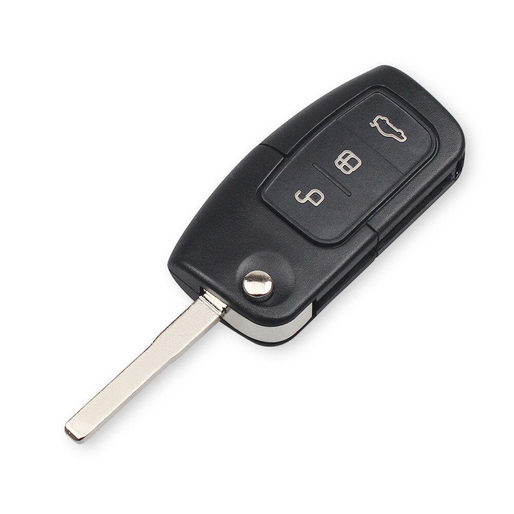 3 Buttons Replacement Flip Folding Remote Control Car Key 433MHz For Ford Focus Fiesta 4D63 Chip With HU101 Blade