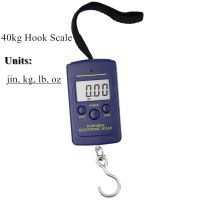 40kg x 10g Digital Scale for Fishing Luggage Travel Mini Weighing Scales Steelyard Hanging Hook Scale Kitchen Weight Tool