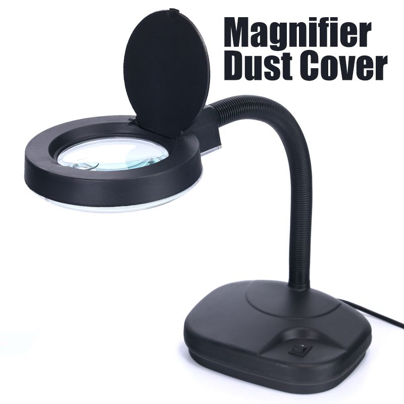 YIHUA 239 5X 10X Magnifying Glass Light Flexible Magnifier Lamp  Reading/Rework/Soldering Table Lamp 220V EU 110V US Plug