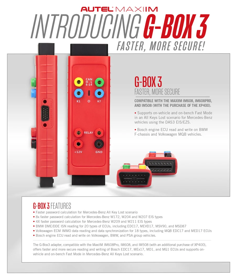Autel MaxiIM G-BOX 3 Adapter