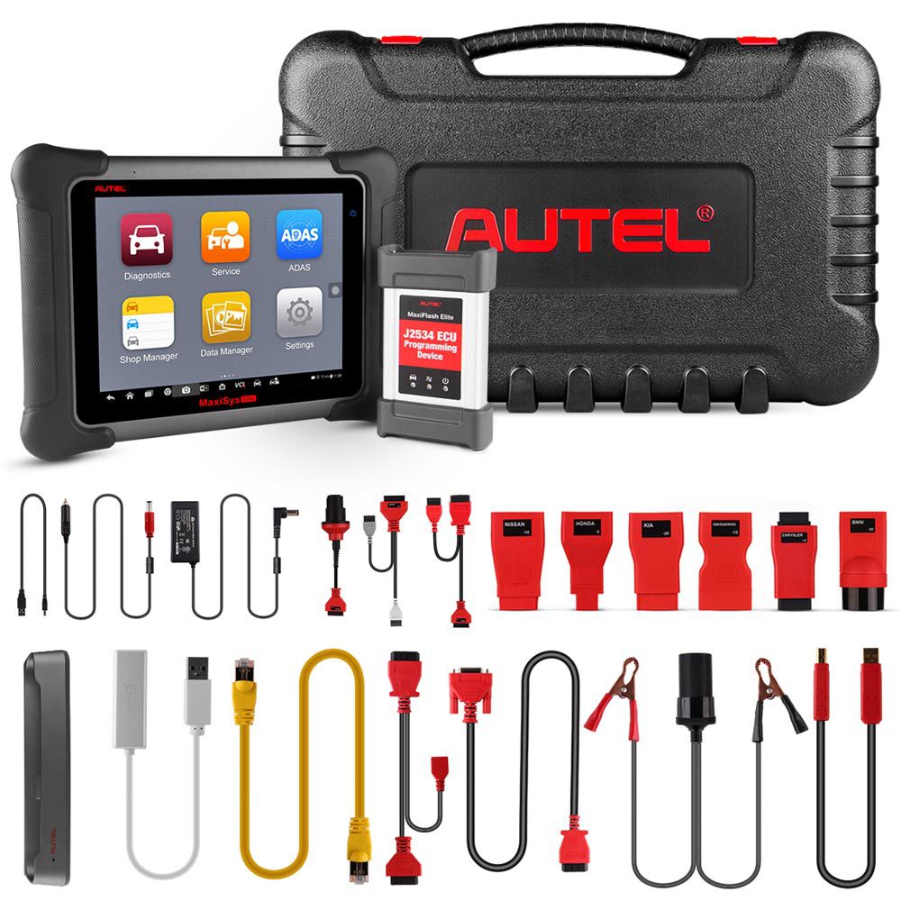 Original Autel MaxiSys Elite with Wifi/Bluetooth OBD Full Diagnostic Scanner with J2534 ECU Programming Free Update Online