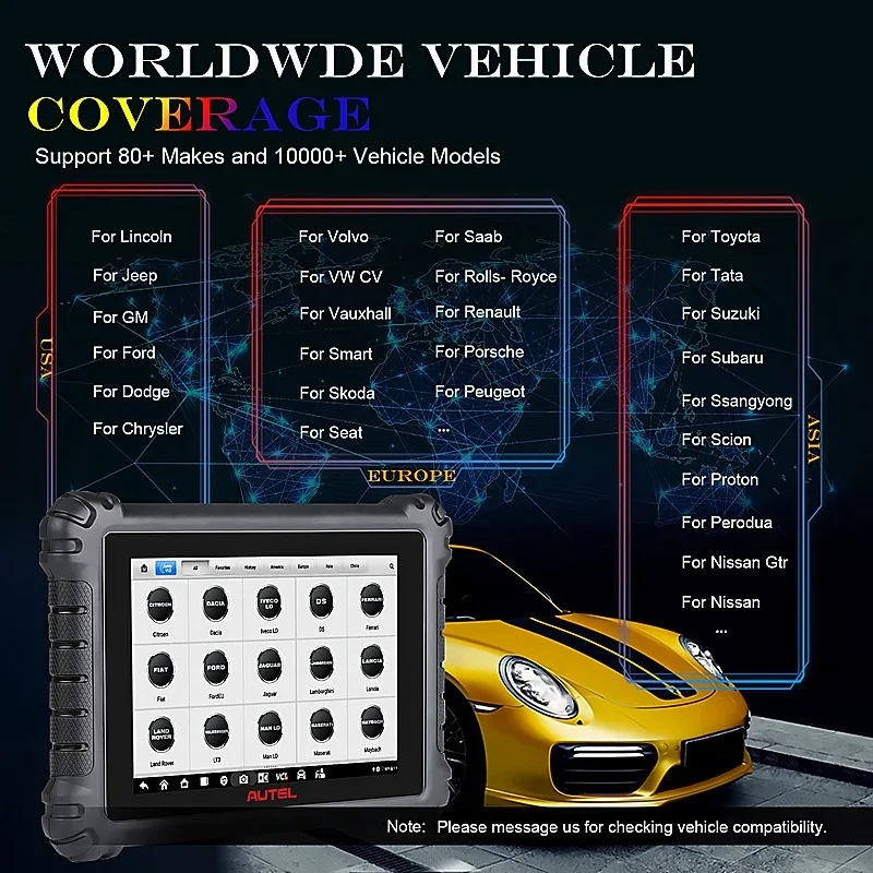 Autel MaxiSYS MS906 Pro – Advanced OE-Level Diagnostic Tablet, Bi-Directional Control, ECU Coding, 31+ Service Functions