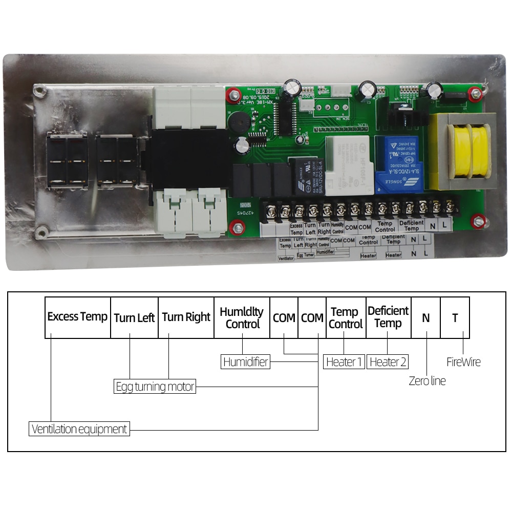 XM-18E Full Automatic egg incubator Controller Egg Hatcher Controller Multifunction Controller Temperature Humidity controller