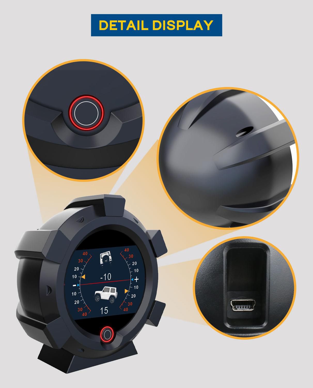 AUTOOL X95 Car Motorcycle GPS Speed Meter Gauges Off-road Vehicle Multifunction HUD Head Up Display Speedometer Inclinometer CE