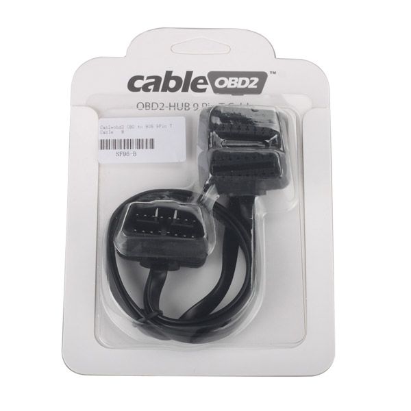 Cableobd2 OBD to HUB 9Pin T Cable for ELM327/ad-blue-OBD2/NitroOBD2/EcoOBD2/GPS/Navigation Devices