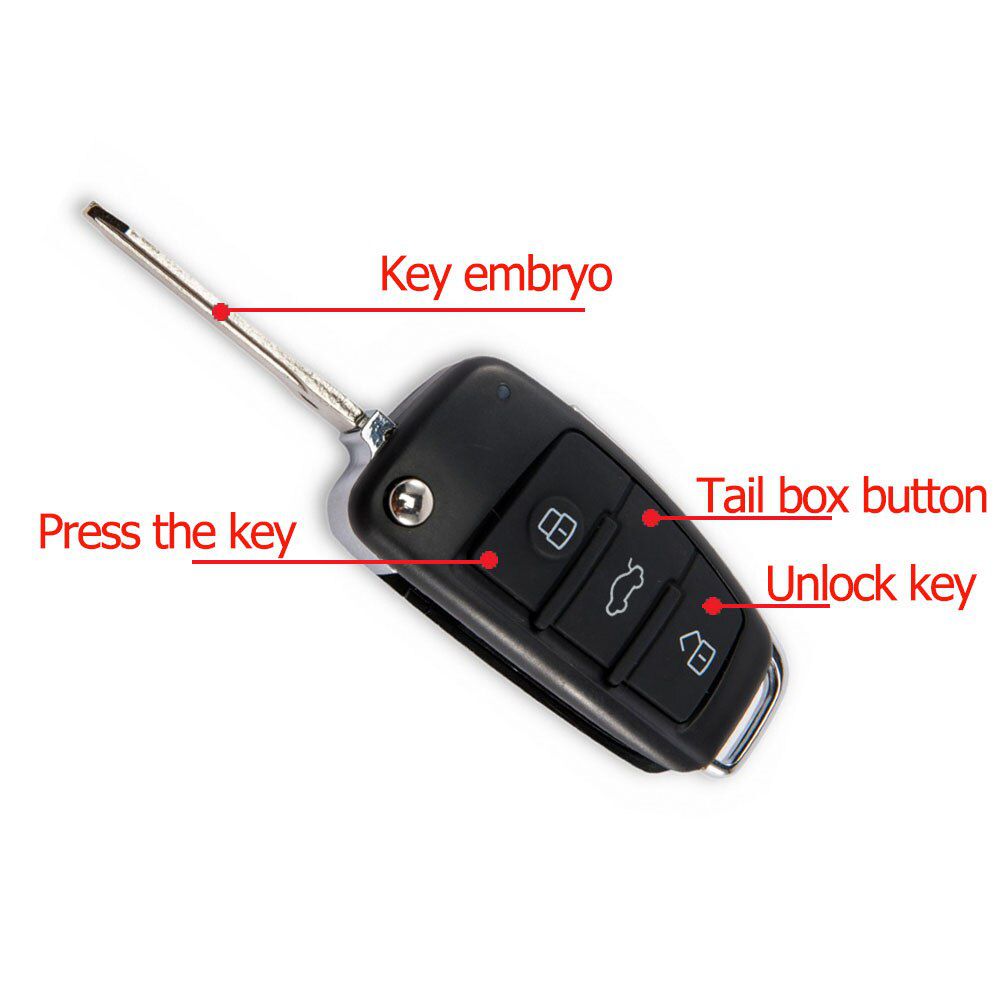 Car Central Door Lock Auto Keyless Entry System Button Start Stop Keychain Central Kit Universal Car 12V