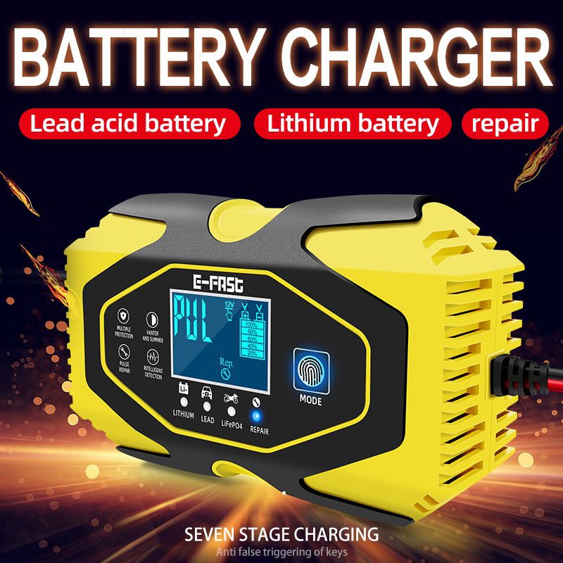 12V/24V Car Lithium Battery Charge Lead Acid Battery Charger Full Automatic Charge for Car SUV Truck