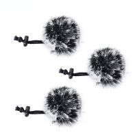 Windmuff CVM-MF1 Outdoor Furry Microphone Windscreen for Clip on Lavalier Lapel Microphone(3 Pack)
