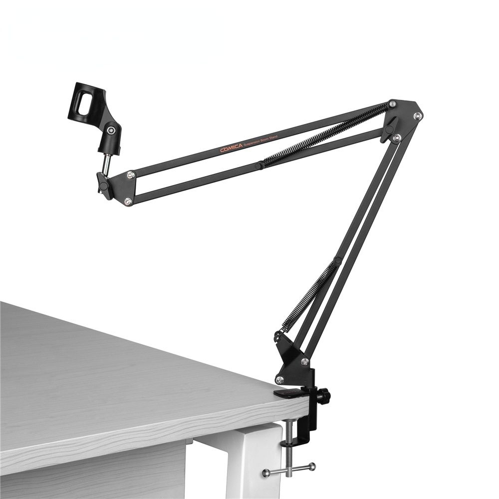 CVM-MS01 Suspension Boom Mic Stand,Microphone Hanging Bracket with 3/8 and 5/8 Threaded Hole