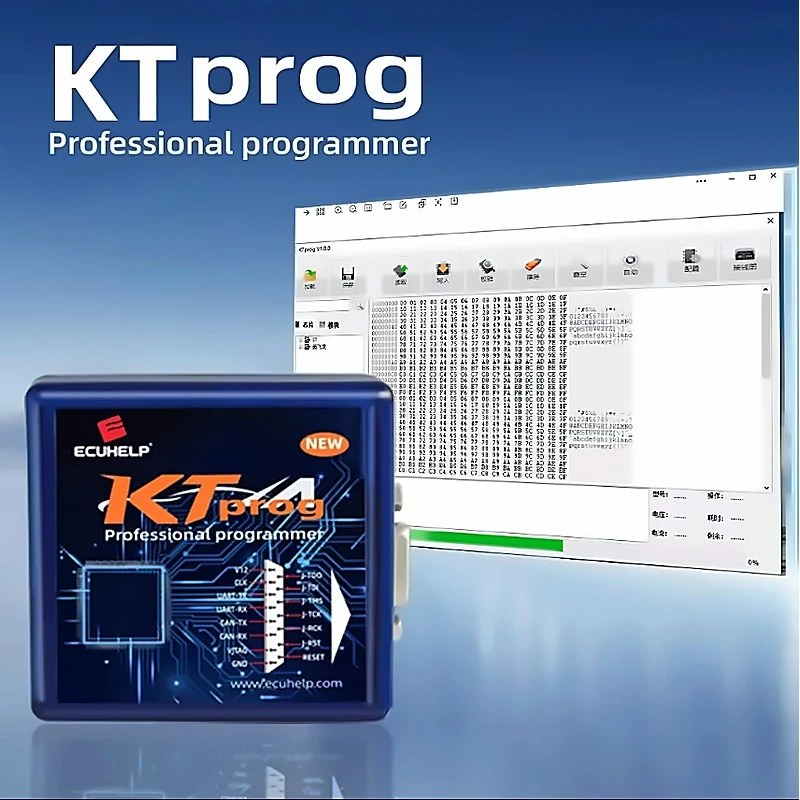 ECUHELP KTprog Chip Programmer For ST10F275/ Infineon TC265D/ TC275T/ TC277 Read Write ECU Programmer