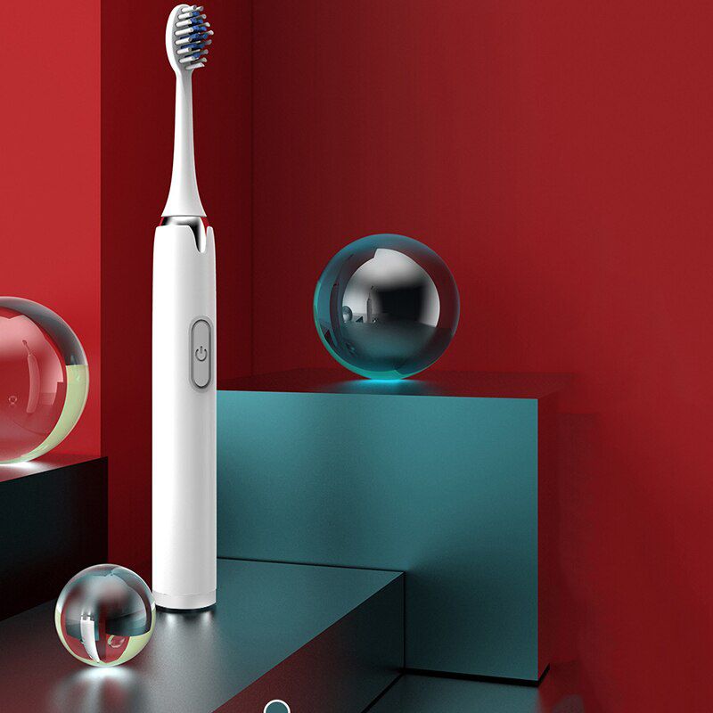 Electric Toothbrush Soft Bristle Fully Automatic Sonic Adult Male Women's Waterproof Mute Sonic Toothbrush Battery Power