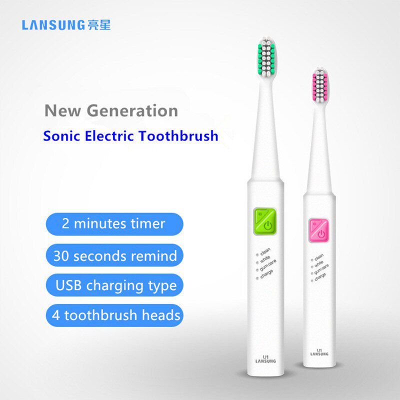 A39plus Upgrade U1 Electric Toothbrush Ultrasonic Electric Toothbrush DC 5V USB Rechargeable Battery Sonic Toothbrush