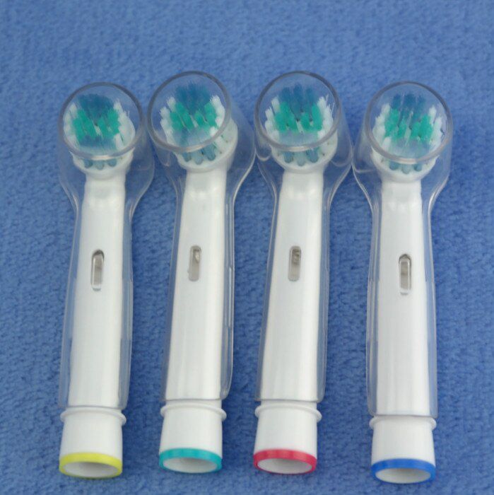 4Pcs/Lot Sonic Electric Smooth Brush With Protective Cover For SB-17A Oral B Electric Toothbrush Precision Clean Brushhead