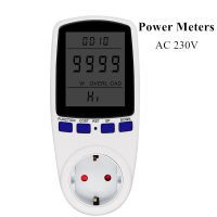 EU Plug AC Power Meters AC 230V Digital Voltage Volt Wattmeter Power Consumption Watt Energy Meter Electricity Analyzer Monitor