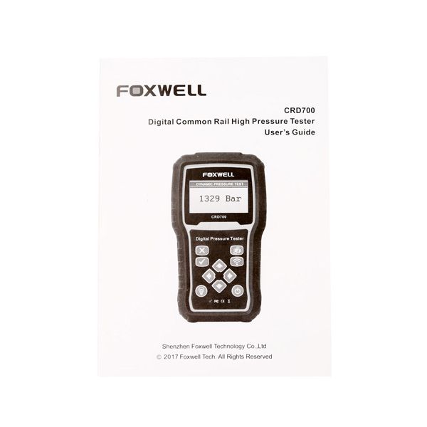 Free Shipping Foxwell CRD700 Digital Common Rail High Pressure Tester
