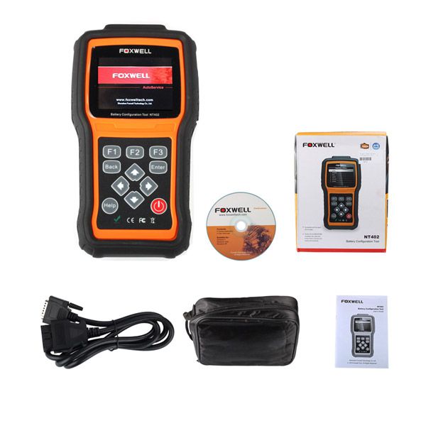 Foxwell NT402 Battery Configuration Tool Free Update Online for 18 Months