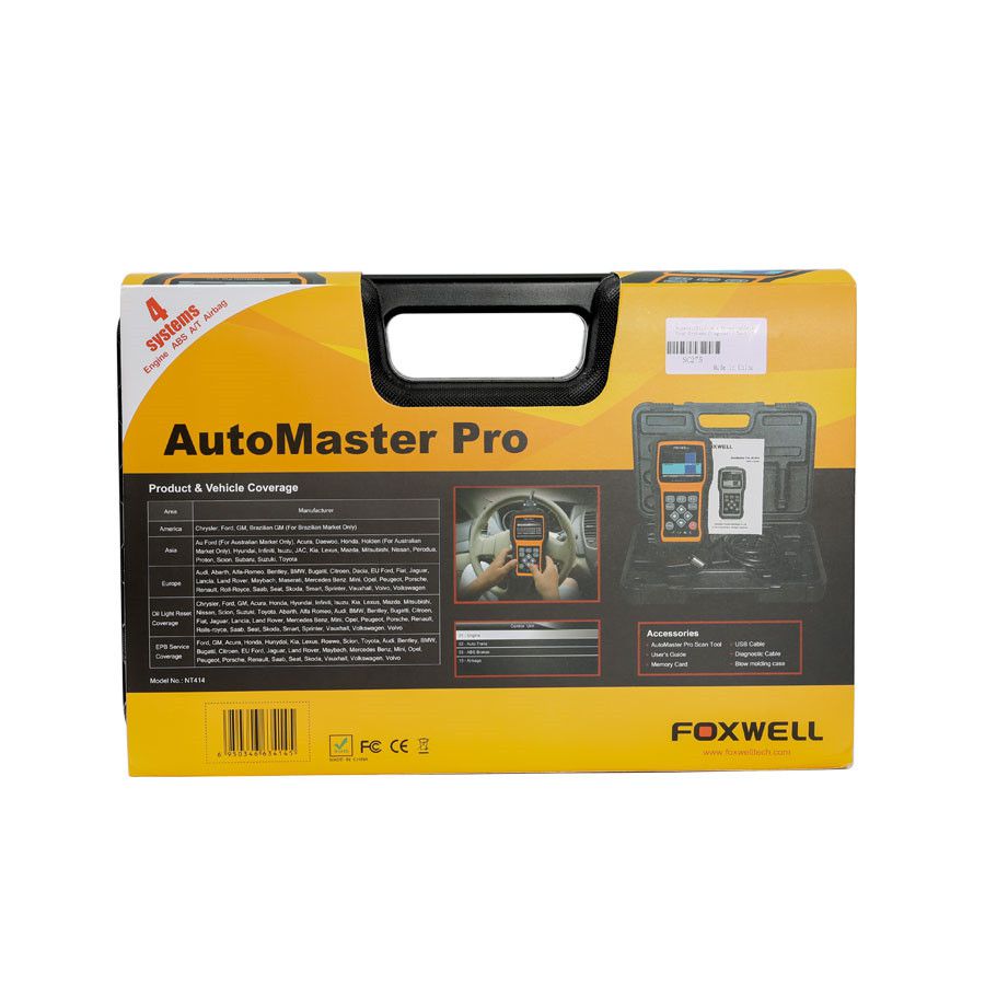 Foxwell NT414 All Brand Vehicle Four Systems Diagnostic Tool