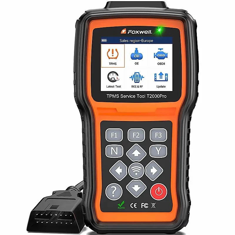 Foxwell T2000 Pro TPMS Reset and Programming Tool – Diagnostic Code Reader, Scanner, and Auto Tire Service System