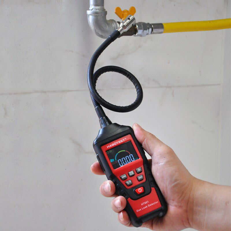 HT601A HT601B HT61 Gas Analyzer Gas Leak Air Quality Detector PPM Meter Combustible Flammable Gas Natural Tester 9999 PPM 20% LEL