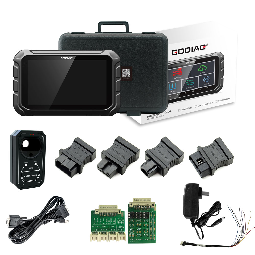GODIAG GD801 Android OBDII Key Programmer Supports Mileage Correction ABS EPB TPMS EEPROM