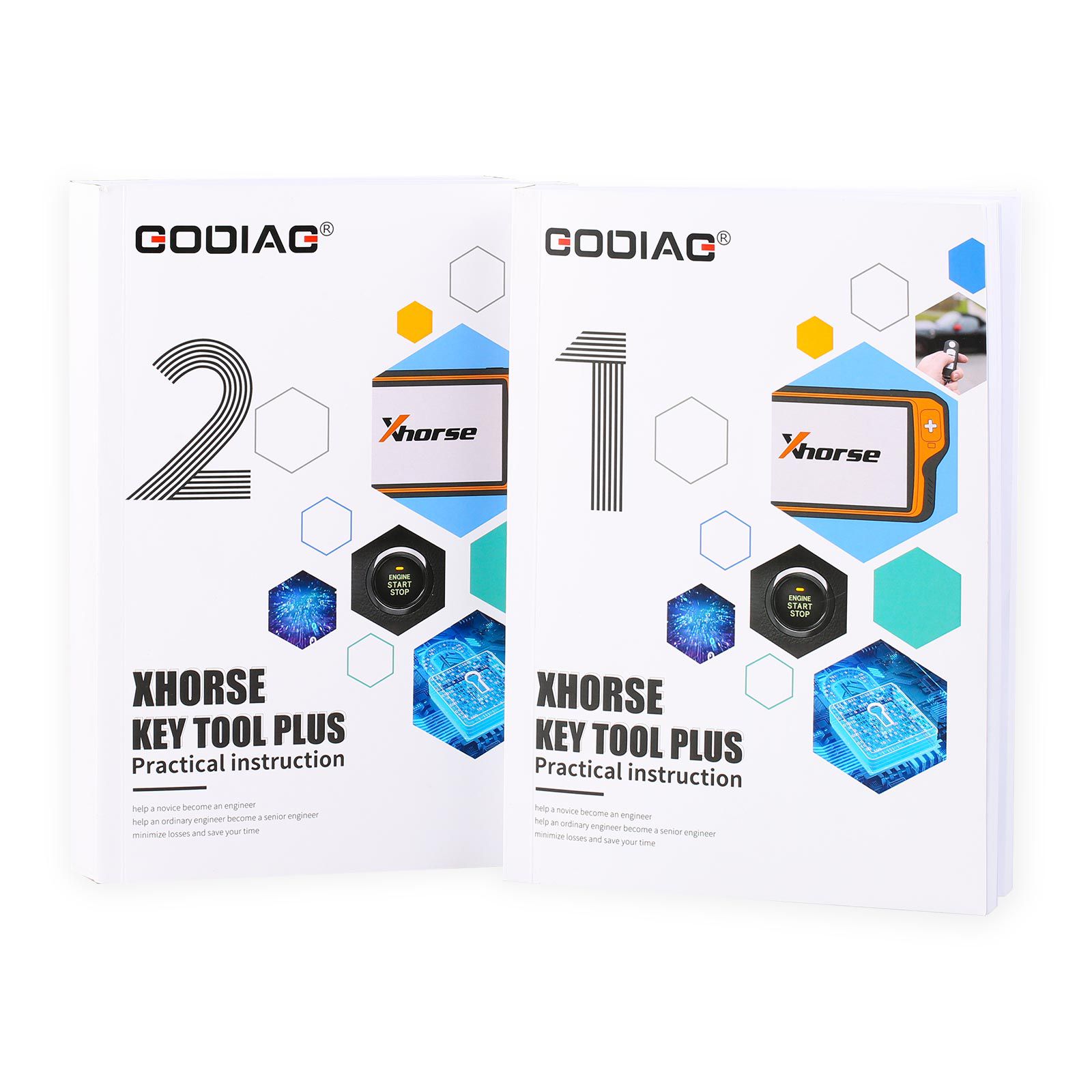 2023 GODIAG Key Tool Plus Practical Instruction 1&2 Two Books for Locksmith or Vehicle Maintenance Engineer