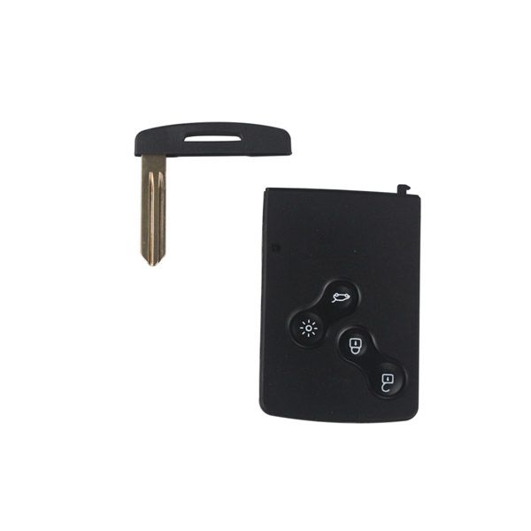 Half Smart Remote Key 4 Button 433mhz PCF7941(After Market) Sliver Logo for Renault