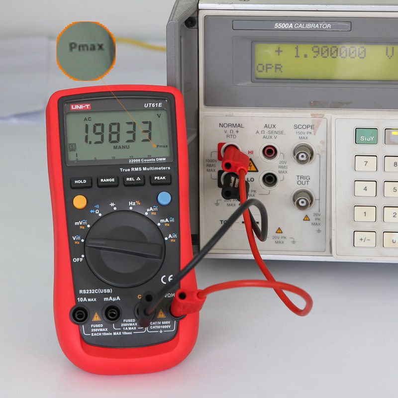 UNI-T UT61E High Reliability Digital Multimeter Meter PC Connect AC DC Voltage Relative Mode 22000 Counts Data Hold