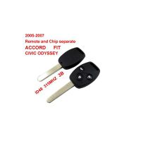 2005-2007 Remote Key 3 Button And Chip Separate ID:48(315MHZ) for Honda Fit ACCORD FIT CIVIC ODYSSEY 10pcs/lot
