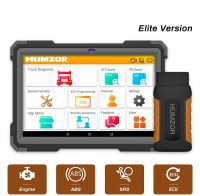 HUMZOR ND566 Elite Full System Heavy Duty Truck Car Diagnostic Scanner Tools for Engine ABS Airbag DPF Odometer Adjustment Diesel OBD