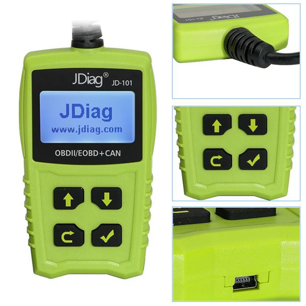 2017 JDiag JD101 OBDII EOBD CAN Code Scanner