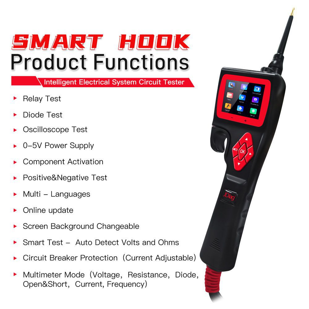Jdiag P200 Smart Hook Powerful Probe Free Update Online