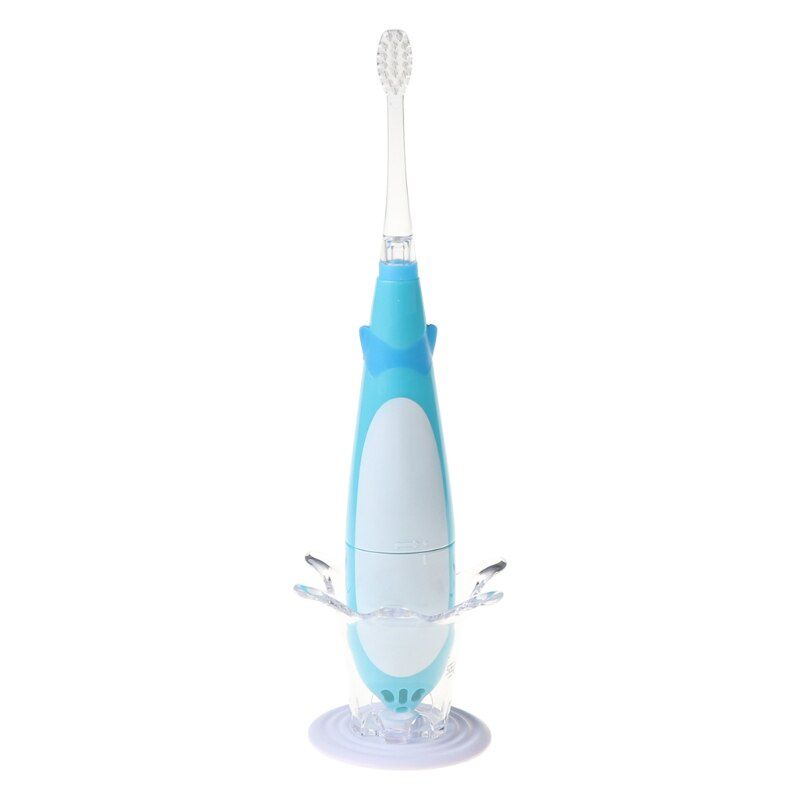 Kids Sonic Toothbrush Electric Brush Waterproof Musical Dolphin Shape LED