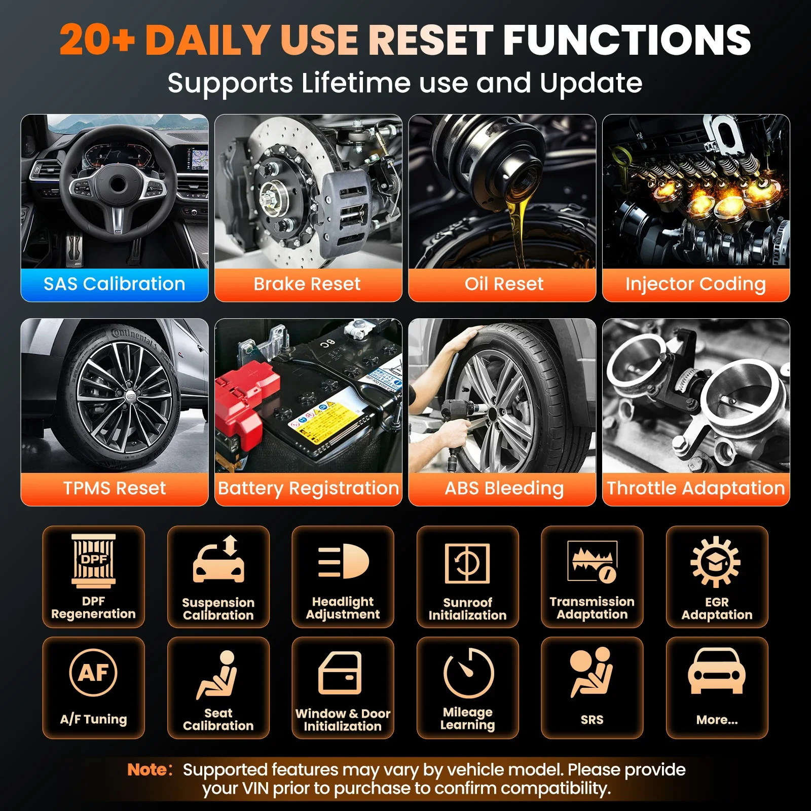 KINGBOLEN S6 Pro Automotive Diagnostic Scanner – CAN FD Active Test, Full System Support, 20 Resets, and Lifetime Updates