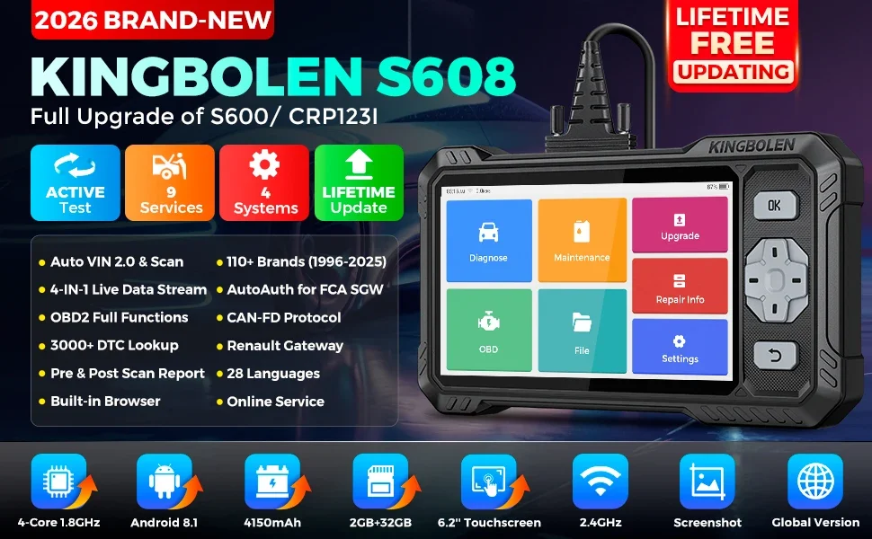 KINGBOLEN S608 bidirectional scanner