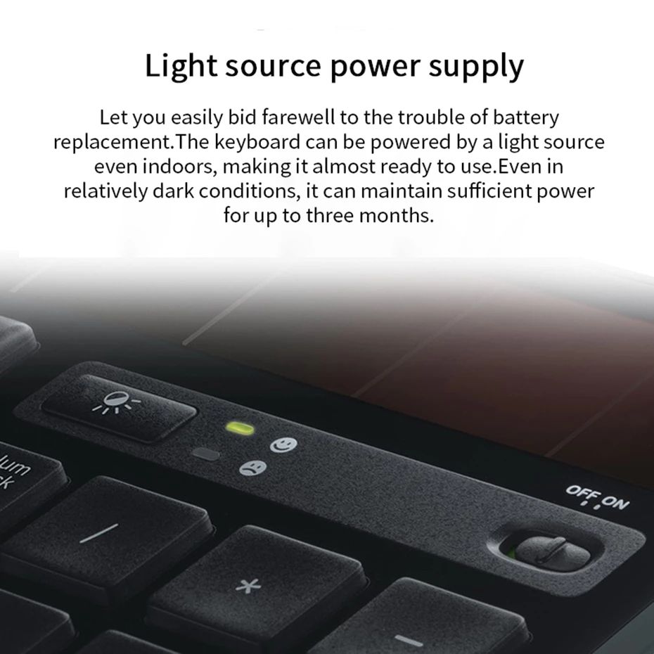 Logitech K750 Wireless Keyboard Solar Light Powered Keyboard Bluetooth 2.4 GHZ For Computer Business Home Office New original