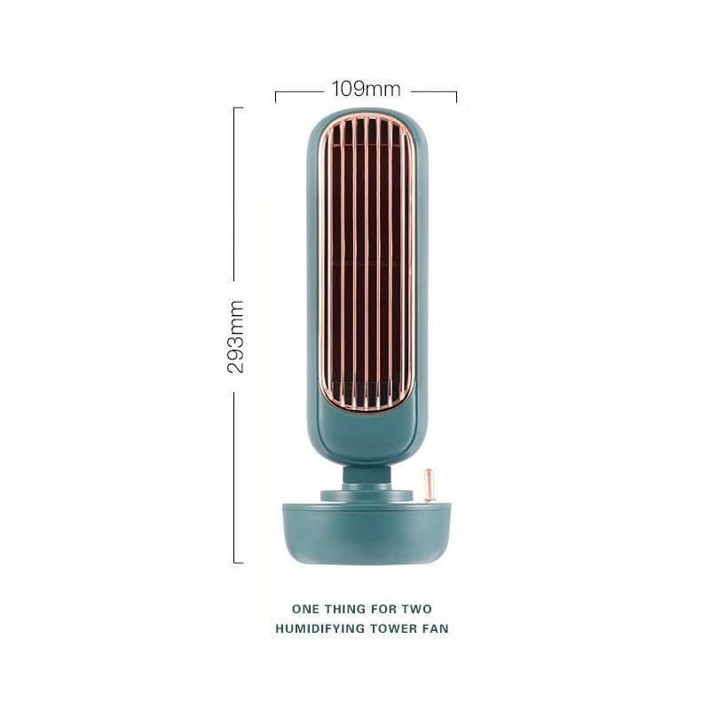 Mini neck fan portable bladeless USB rechargeable silent sports fan for outdoor ventilation or portable refrigeration and humidi