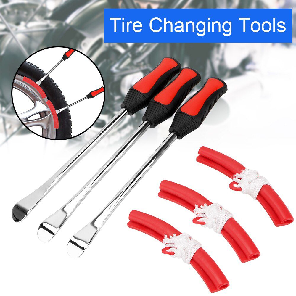 Motorcycle Bicycle Tire Changing Levers Auto Spoon Tire Kit Changing Lever Tools Rim Protector Professional Tire Repair Tool