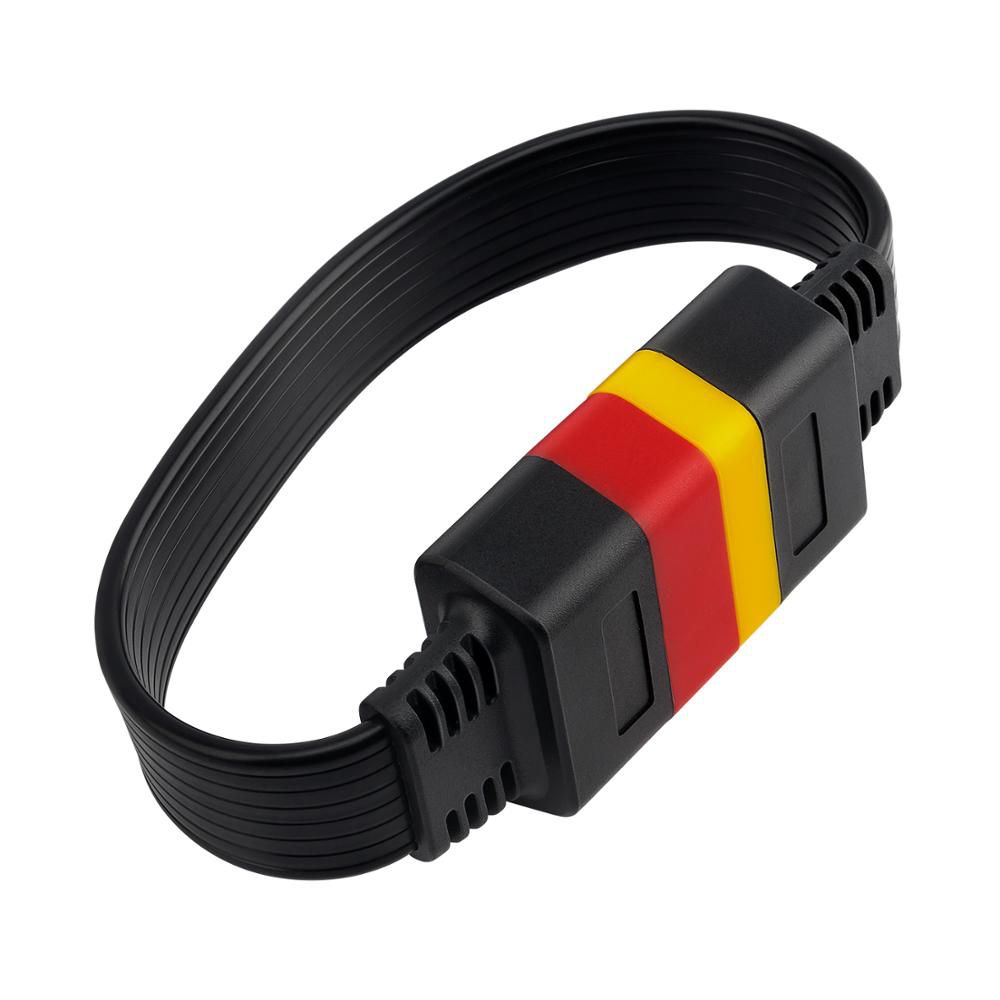 OBDII Extension cable 16 Pin Male To Female OBD2 Connector 16Pin diagnostic tool ELM327 OBD2 extended adapter 36cm