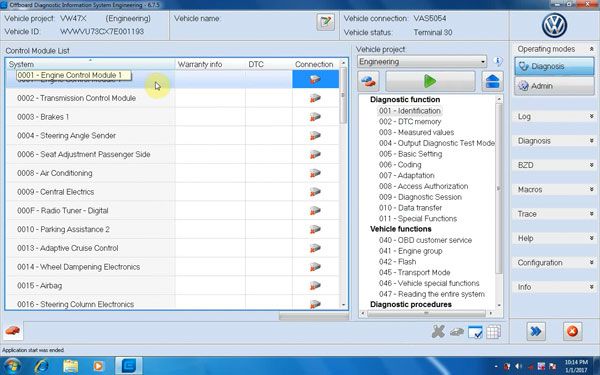 V-A-G ODIS-E 6.7.5 Engineering Software for VAS 5054A