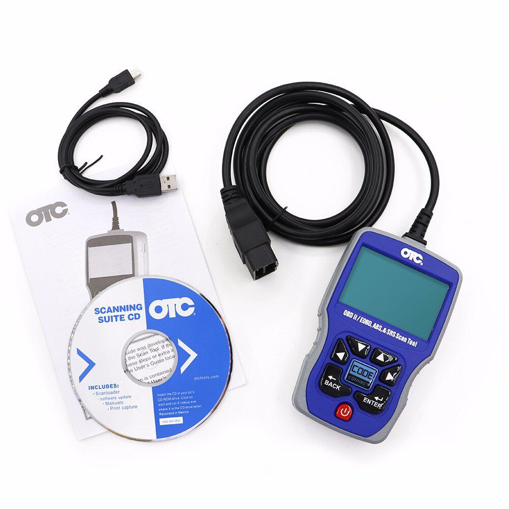 OTC 3111 PRO Trilingual Scan Tool OBD II, CAN, ABS & Airbag OBD2 Code Reader Read and erase DTCs