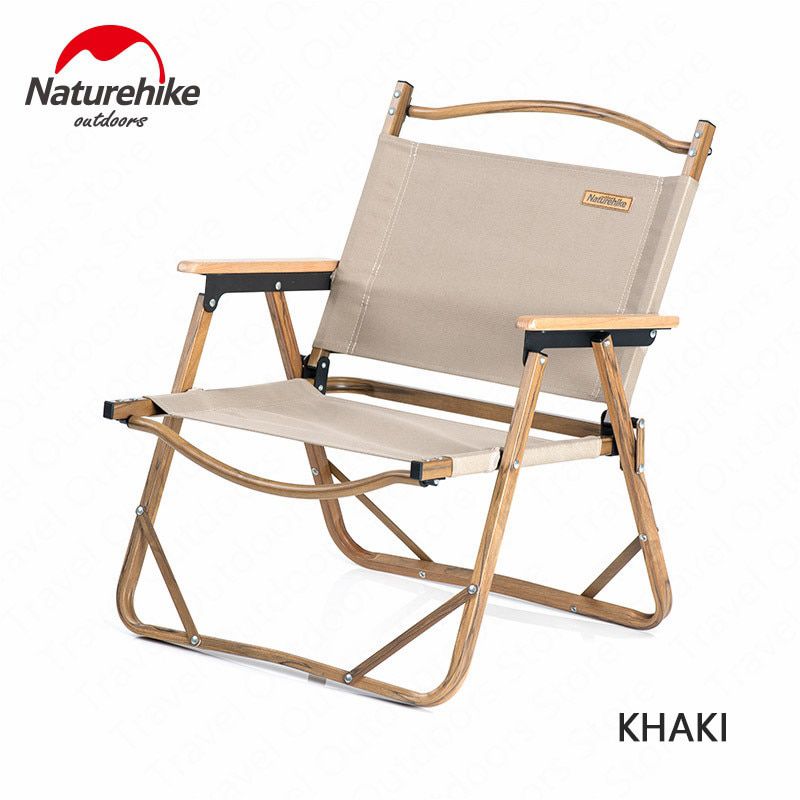 New Outdoor Folding Table Chairs Camping cot Wood Grain Aluminum Alloy Portable Fishing Chair Camping furniture