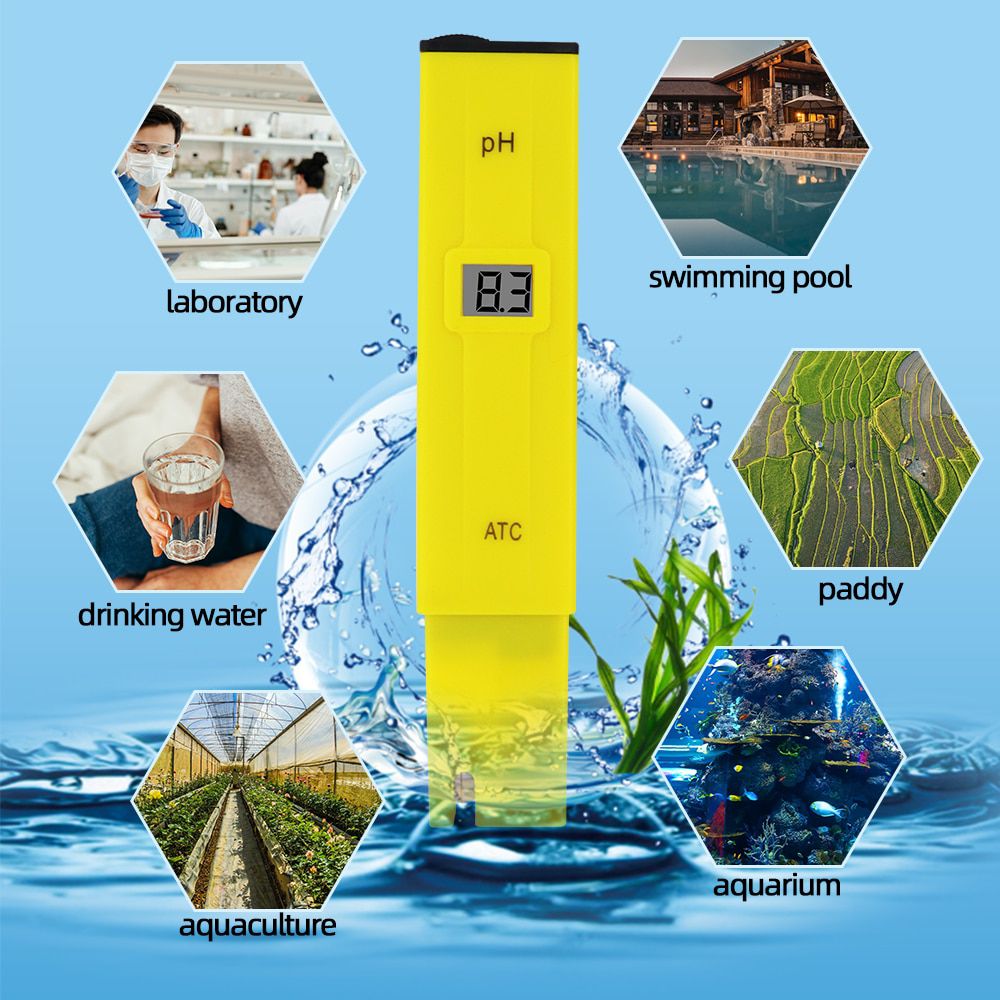 Portable PH Value Test  Pen  Aquarium PH Tester PH Meter water accurate digital PH0 Meter Pen 0-14 pocket