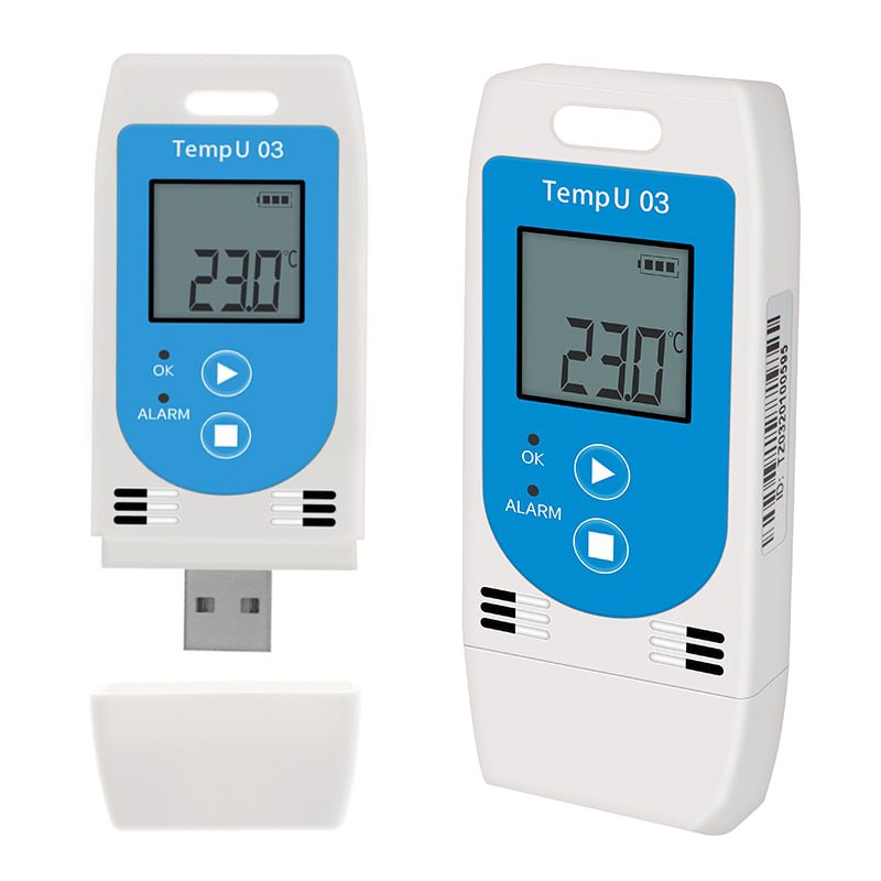 TempU 03 USB Temp & Humidity Data Logger Reusable RH TEMP Data Logger Recorder Humiture Recording Meter with 32,000 Capacity