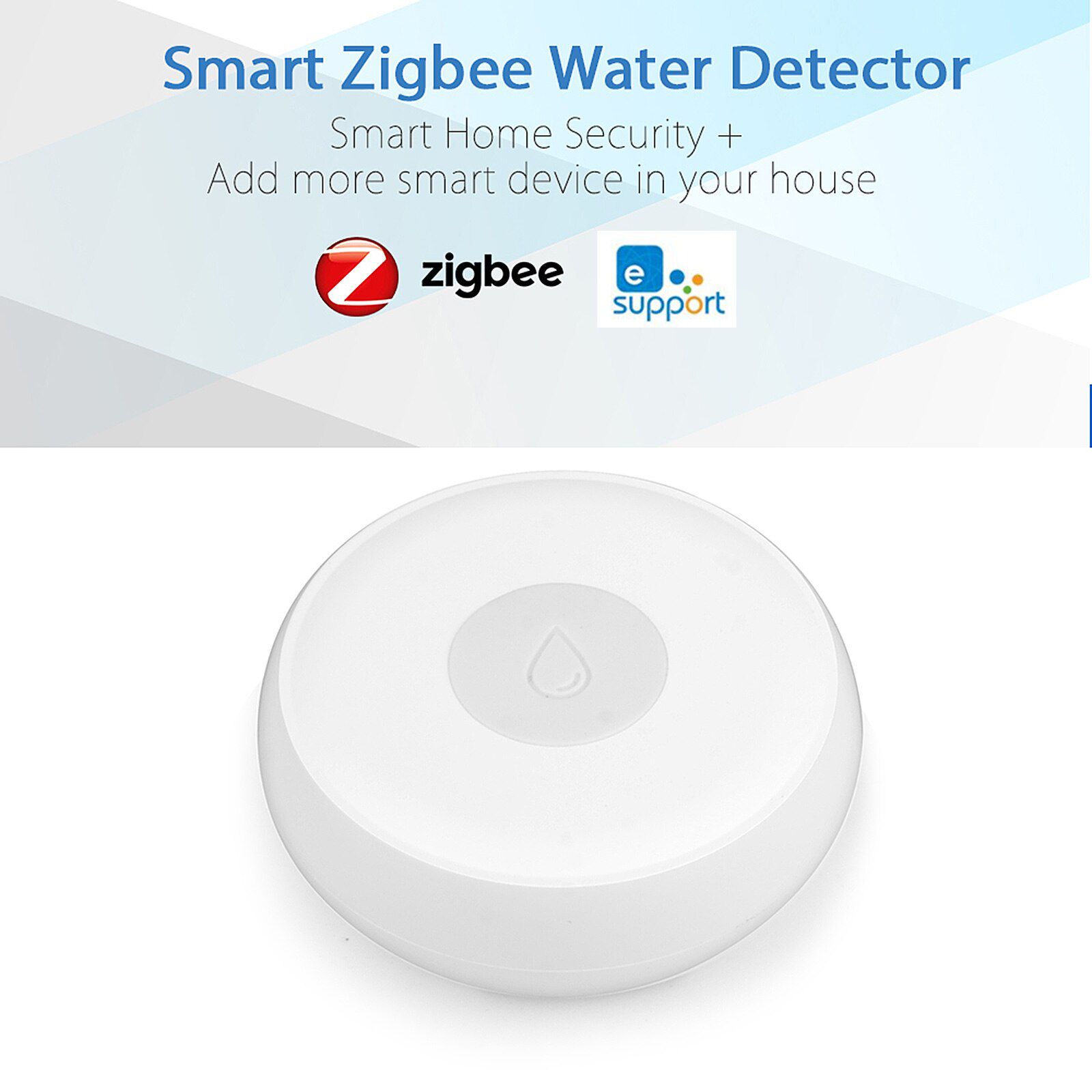 Smart Home Water Leak Sensor Wireless Flooding Detector Water Leakage Detection Alert Water Level Overflow Alarm eWelink