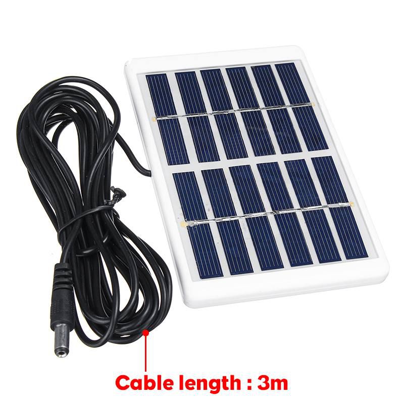 5W 5V Solar Panel Outdoor Solar Charger Panel 3 Meter Cable Climbing Fast Charger Polysilicon Tablet Solar Generator Travel