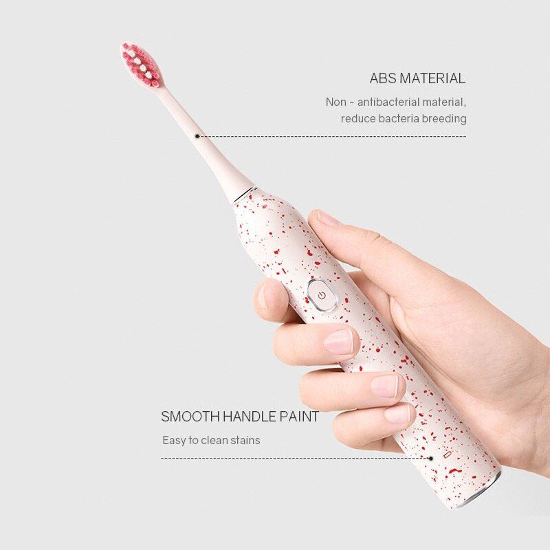 Smart Ultrasonic Sonic Electric Toothbrush IPX7 Waterpoof Cordless USB Rechargeable Toothbrush Automatic Tooth Brush Kit