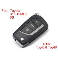 Modified Key 3 Buttons 315MHZ for Toyota (ohne chip)
