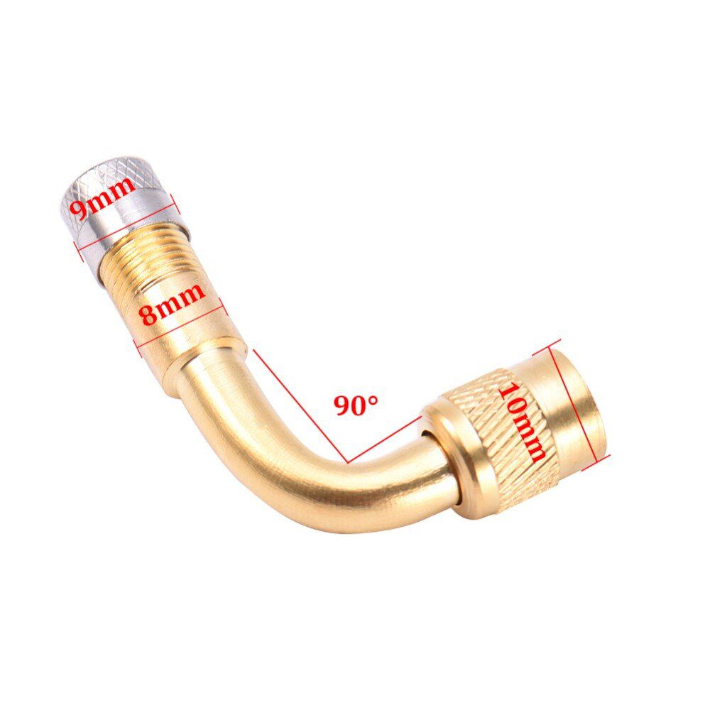 1/2Pcs Motorcycle 45 90 135 Degree Angle Bent Valve Adaptor Tyre Tube Valve Extension Adapter for Truck Car Moto Bike