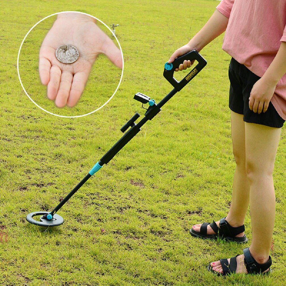 TS20B Underground Metal Detector Waterproof Portable Adjustable Length  for Kids Gift Beach Gold Hunter Search